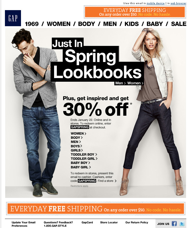 Gap Sale