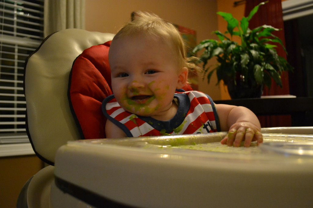 Peas as a first food for baby