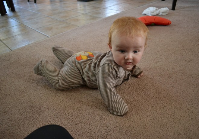 Tummy time on Thanksgiving