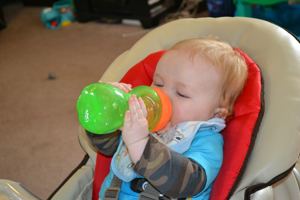 Baby Drinking from Sippy Cup