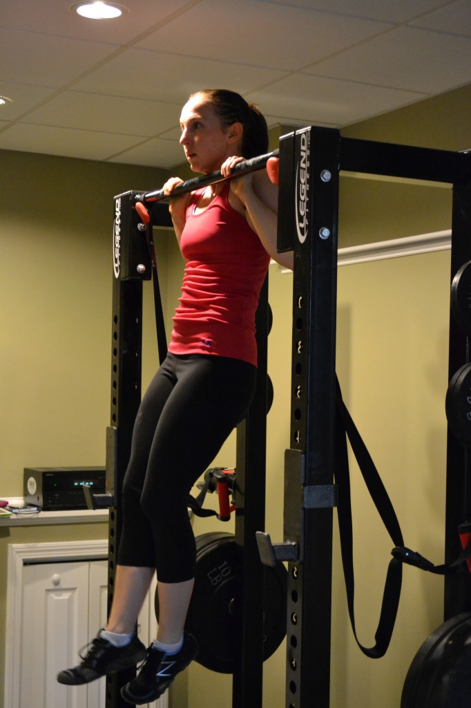 Woman Doing Pull Ups