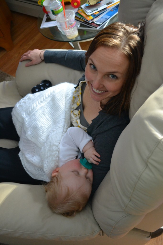 Baby Napping on Vacation with Mom