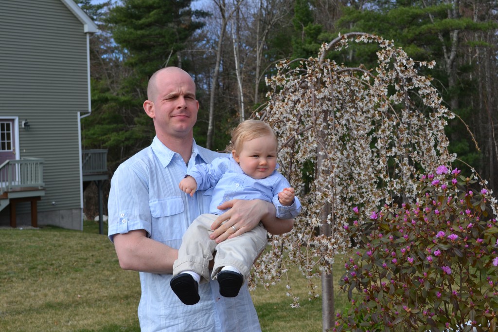 Daddy and Baby Boy in Blue