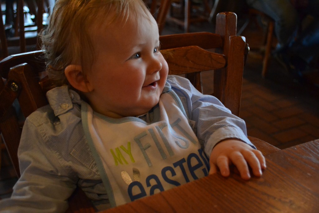 Baby with My First Easter Bib