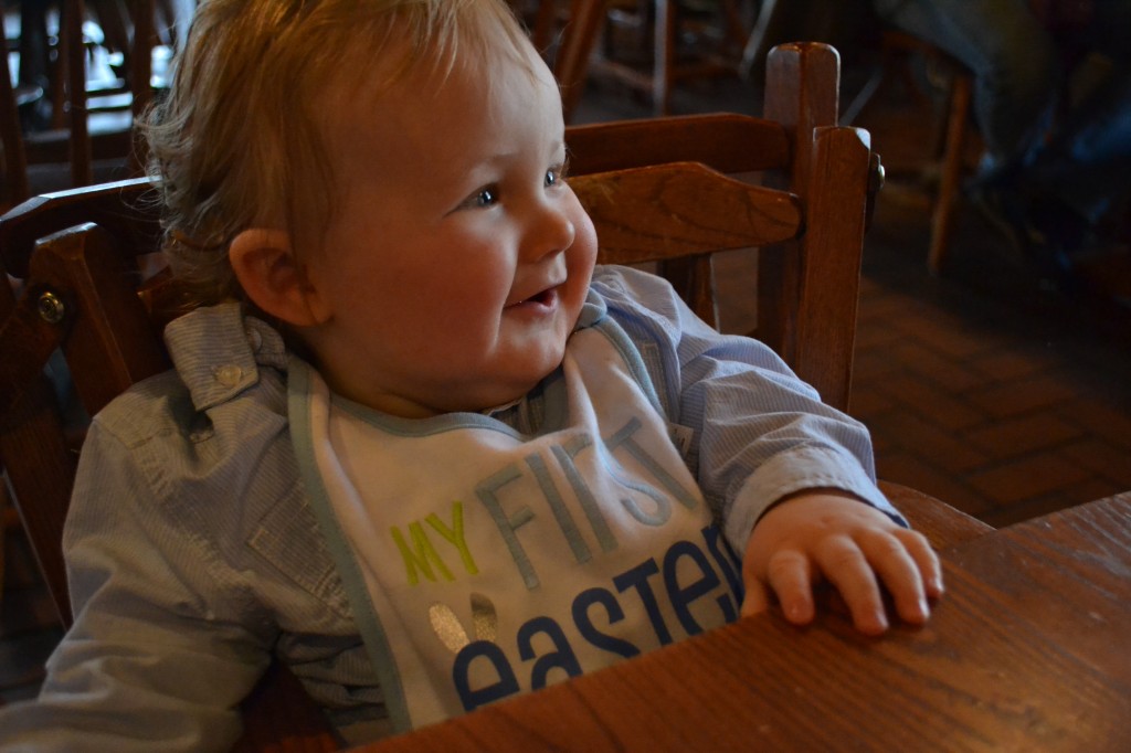 Baby with My First Easter Bib