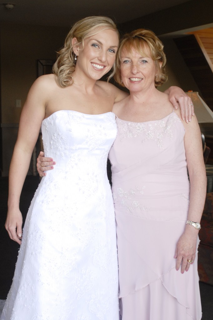 Mom and daughter before wedding
