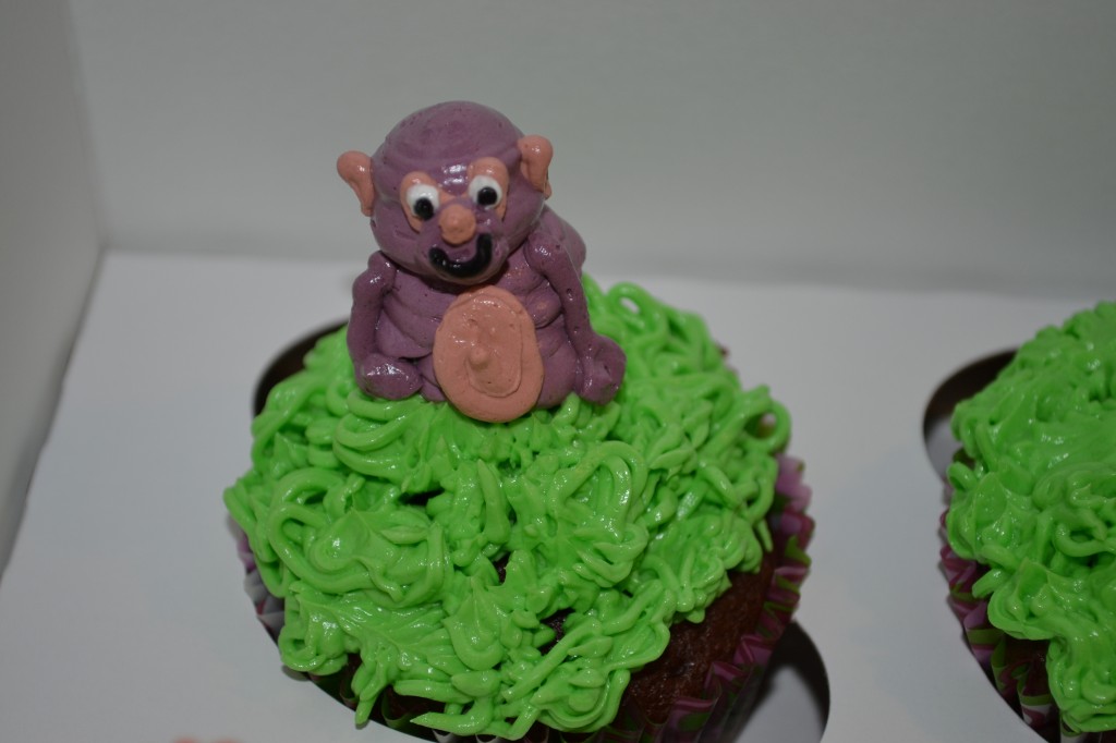 Cupcakes with Monkey on Top