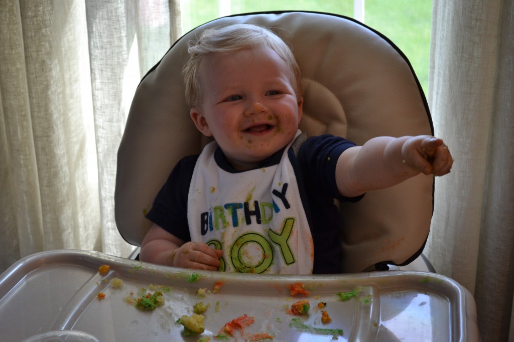 Messy Baby at First Birthday