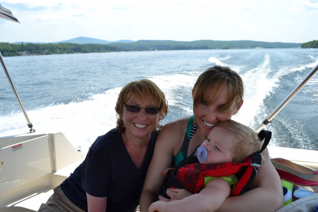 Baby in Life Jacket on Boat