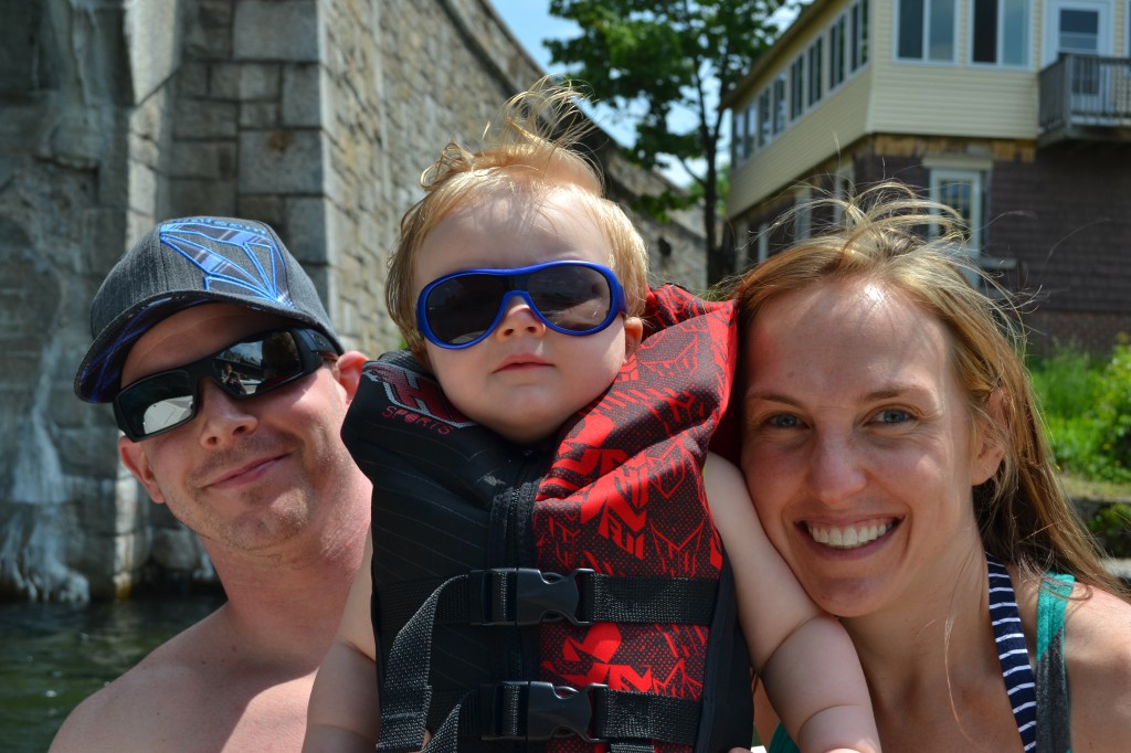 Baby with Sunglasses and Mom and Dad