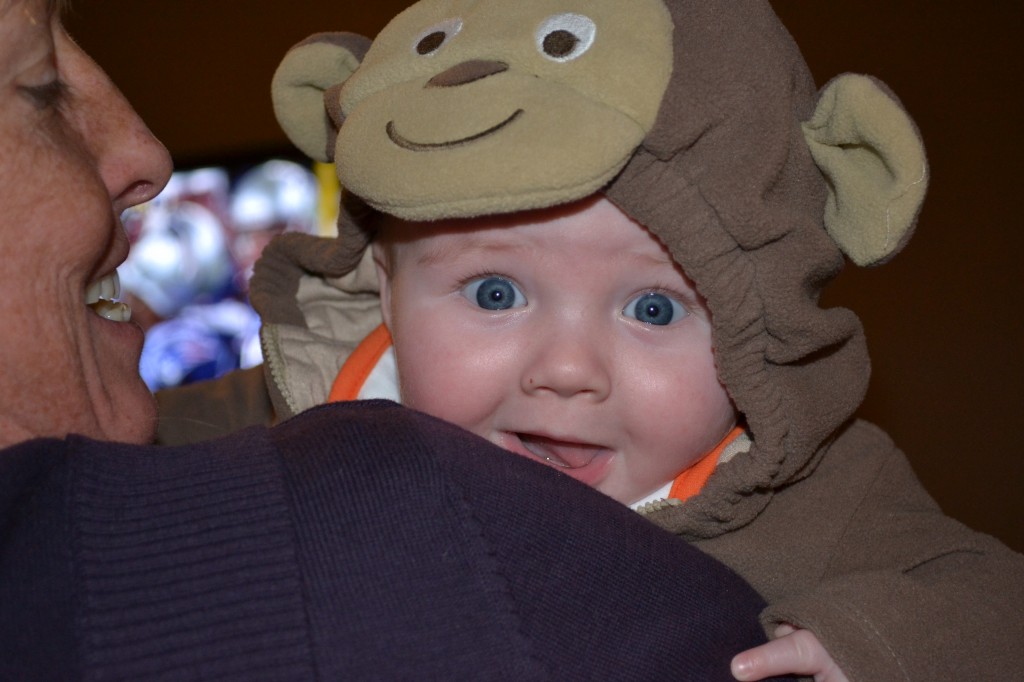 Baby as Monkey on Halloween