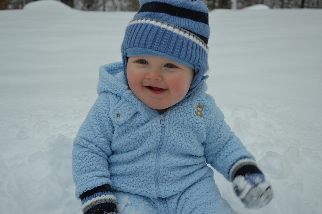 Baby Playing Snow