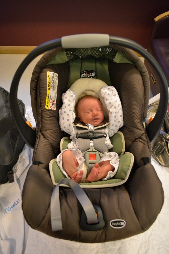 Baby Boy Heading Home in Carseat