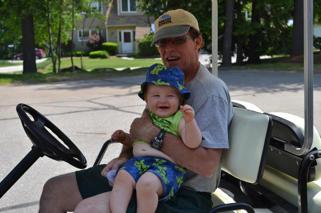 Grandfather with One Year Old Grandson