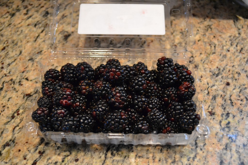 Container of Blackberries for Baby