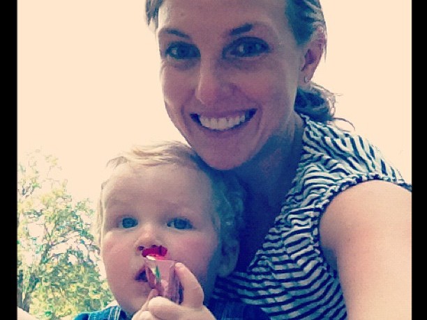 Mom and One Year Old At the Park