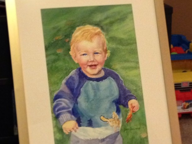 Painting of a Toddler