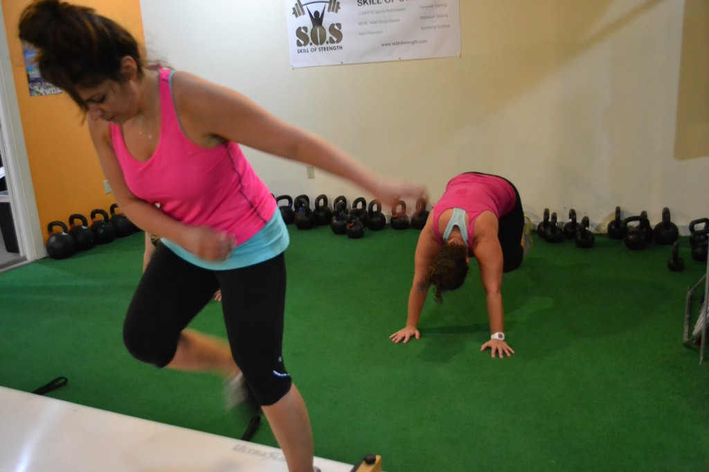 Ladies on Slideboard for Ladies Night