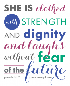 Proverbs 31:25